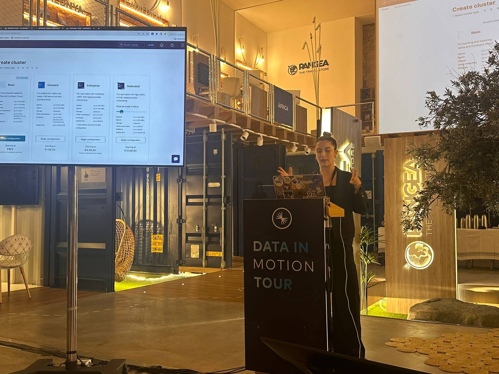 Angelica speaking at the Confluent Data in Motion Tour